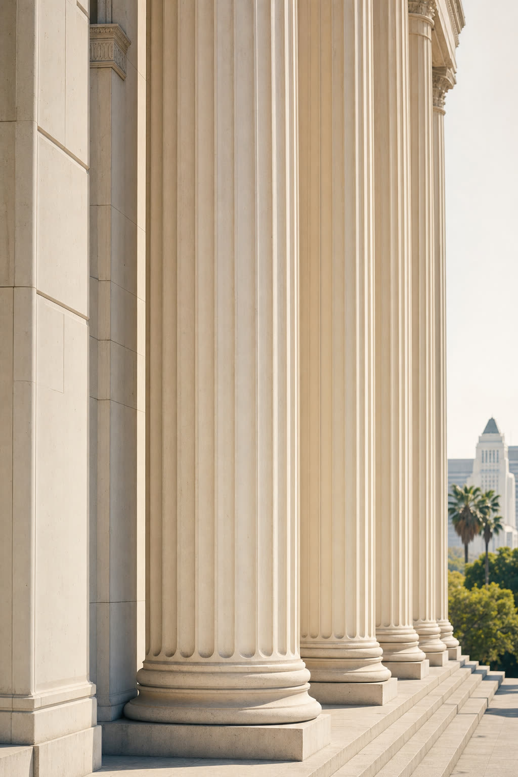 Los Angeles civic building columns